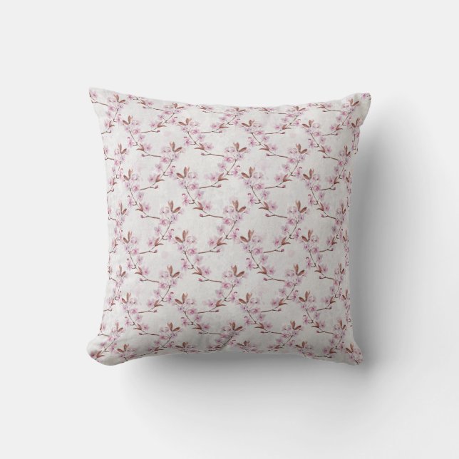 Cherry Blossom Branch Cushion (Front)