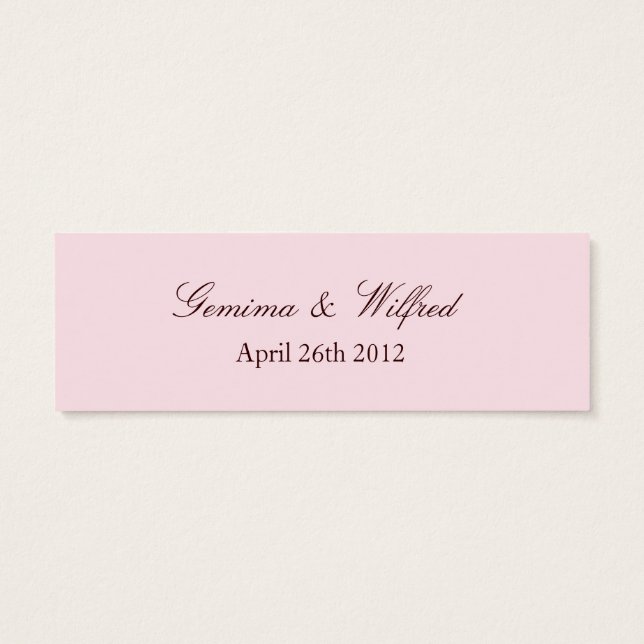 Cherry Blossom Branch Favor Tag (White) (Back)