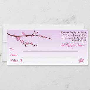 Cherry Blossom Branch, Lilac Gift Certificate