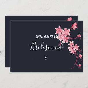 Cherry Blossom  Bridesmaid Invitation