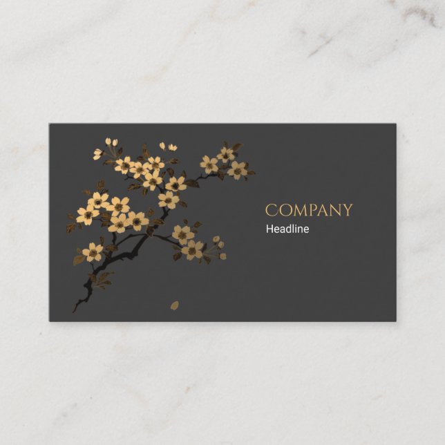Cherry Blossom Business Card (Front)