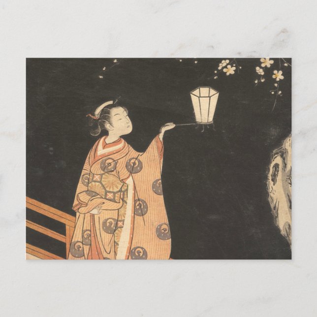 Cherry Blossom By Suzuki Harunobu Postcard (Front)