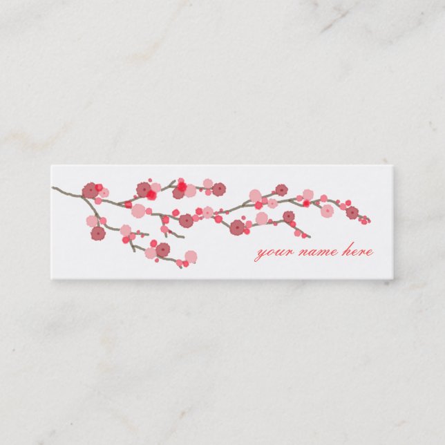 Cherry Blossom Calling Cards (Front)