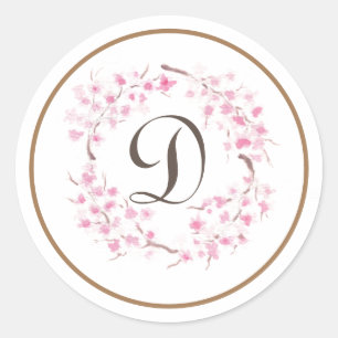 Cherry Blossom Classic Round Sticker