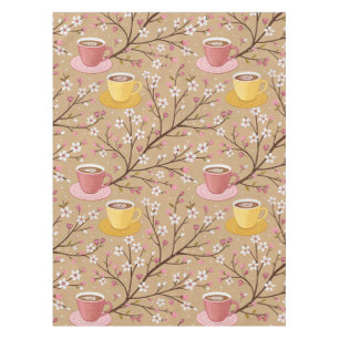 Cherry Blossom Coffee Cosy Pattern (4) Tablecloth