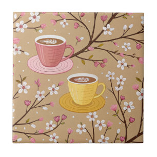 Cherry Blossom Coffee Cosy Pattern (4) Tile