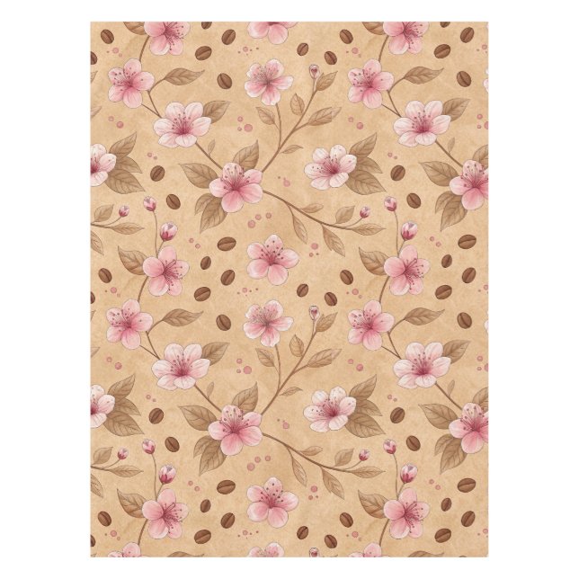 Cherry Blossom Coffee Cosy Pattern (5) Tablecloth (Front)