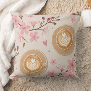 Cherry Blossom Coffee Cosy Pattern (7) Cushion