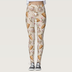 Cherry Blossom Coffee Cosy Pattern (9) Leggings