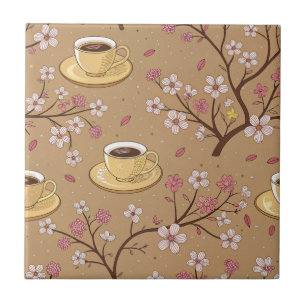 Cherry Blossom Coffee Cozy Pattern (1) Tile