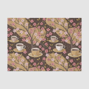 Cherry Blossom Coffee Cozy Pattern (8) Tissue Paper