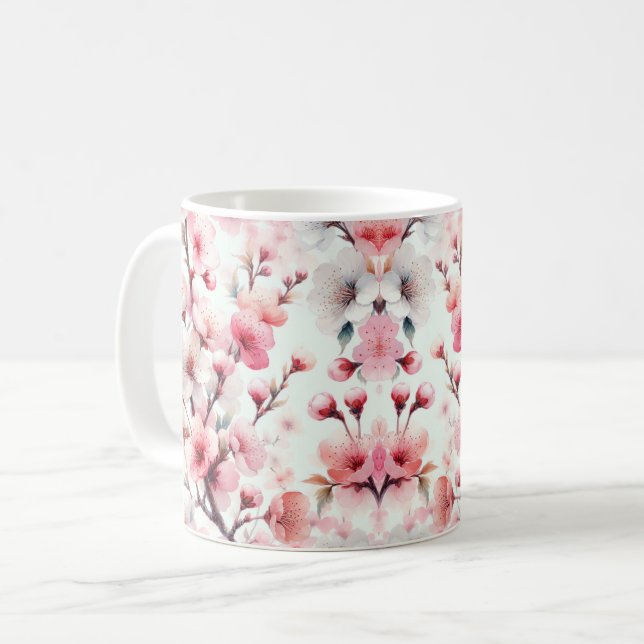 Cherry Blossom Coffee Mug (Front Left)