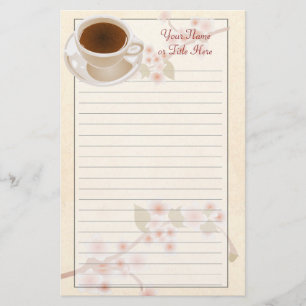 Cherry Blossom Coffee Stationery