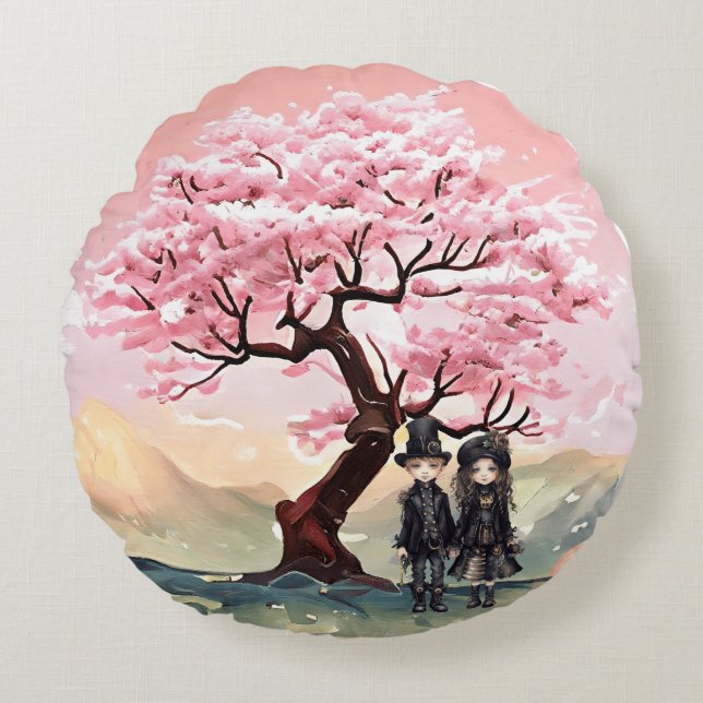 Cherry Blossom decorative pillow (Front)