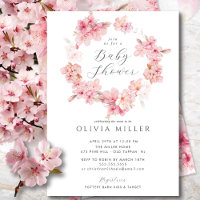 Cherry Blossom Delight Baby Shower Invitation