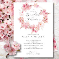 Cherry Blossom Delight Bridal Shower Invitation
