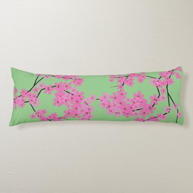 Cherry Blossom Design Body Pillow (Front)