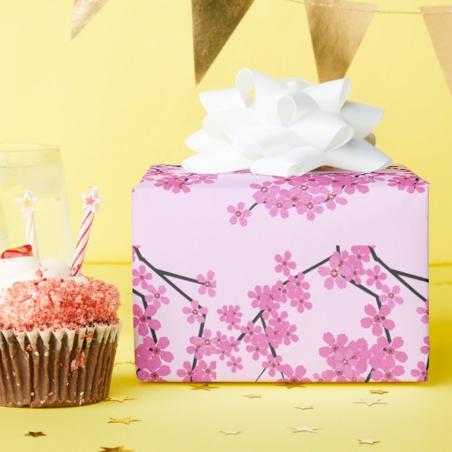 Cherry Blossom Design - wrapping paper (Birthday Party)