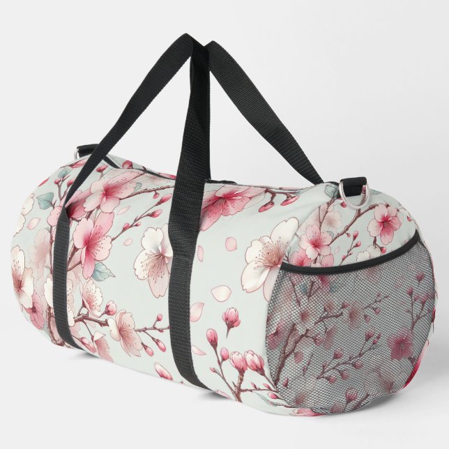 Cherry Blossom Duffle Bag (Right Corner)