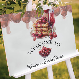 Cherry Blossom Elegance Bridal Shower Custom Sign