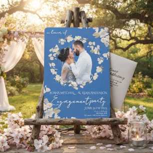 Cherry Blossom Engagement Party Invitation