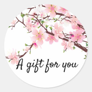 Cherry Blossom Envelope Seal Wedding Favour Sticke