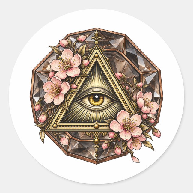 Cherry Blossom Eye Sticker (Front)