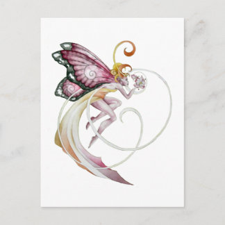 Cherry Blossom Faery Postcard