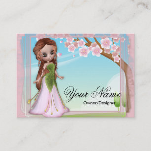 Cherry Blossom Fairy 2 Fantasy Business Cards