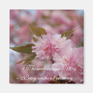 Cherry Blossom Faith Magnet