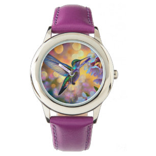 Cherry Blossom Fantasy Hummingbird Watch