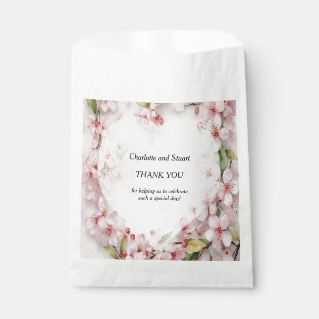 Cherry Blossom Favour Bags (Front)