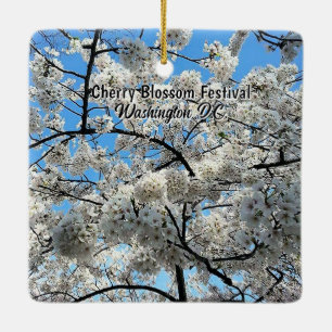 Cherry Blossom Festival Washington D.C. Souvenir Ceramic Ornament