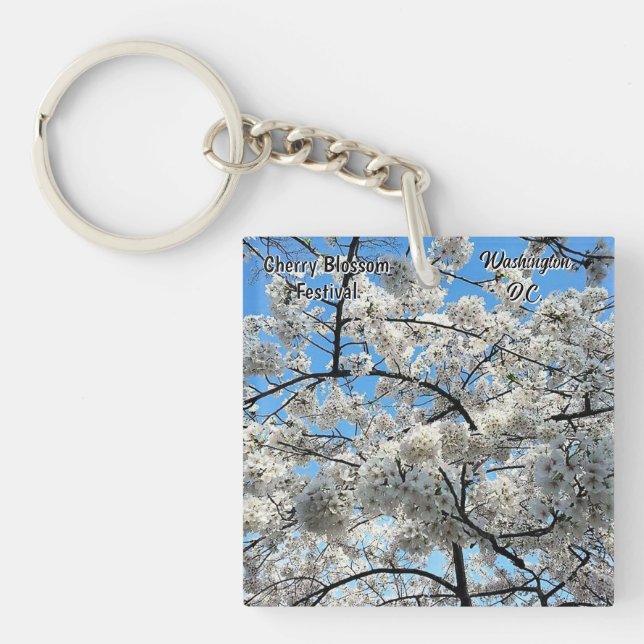 Cherry Blossom Festival Washington D.C. Souvenir Key Ring (Front)