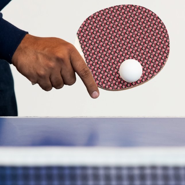Cherry Blossom Floral Pattern, Pink Flowers  Ping Pong Paddle (Insitu)