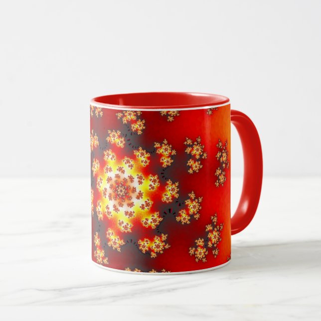 Cherry Blossom Floral Sprinkles Mug (Front Right)
