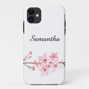 Cherry blossom Floral watercolor Spring Nature Case-Mate iPhone Case