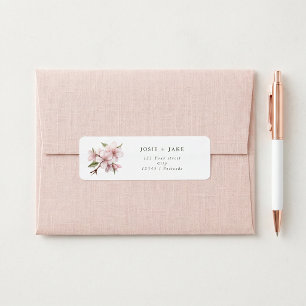 Cherry blossom flower return address