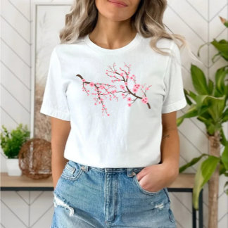 cherry blossom flower Tri-Blend shirt