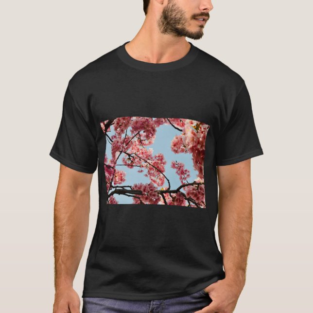: "Cherry Blossom Flowers Aesthetic  T-Shirt (Front)