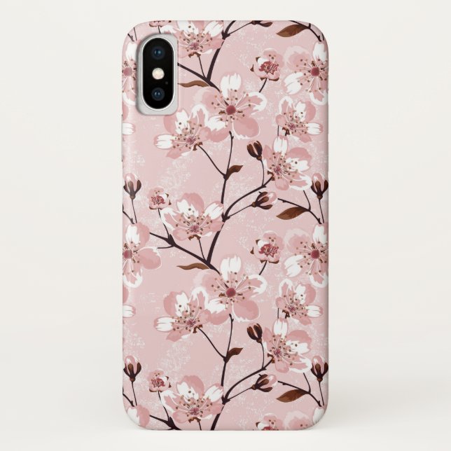 Cherry Blossom Flowers Pattern Case-Mate iPhone Case (Back)