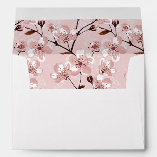 Cherry Blossom Flowers Pattern Envelopes