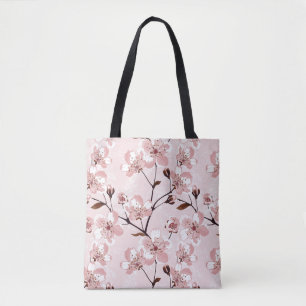 Cherry Blossom Flowers Pattern Tote Bag