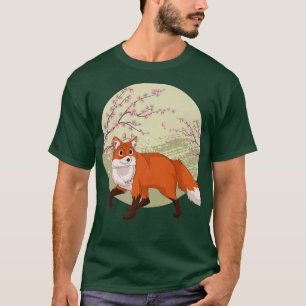 Cherry Blossom Forest Animal Lover Sakura Cute Fo T-Shirt