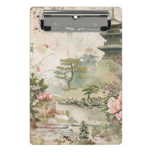 Cherry Blossom Garden Scene (3) Mini Clipboard