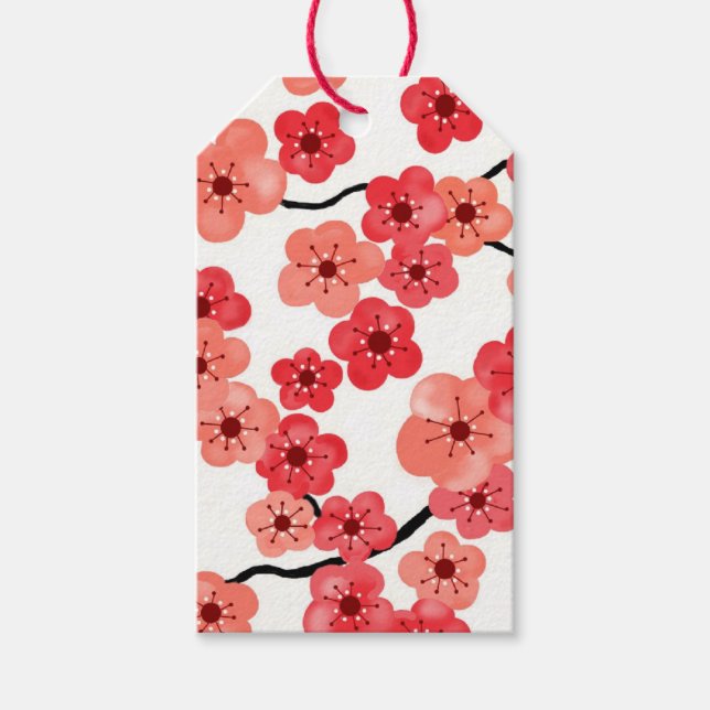 Cherry Blossom Gift Tags (Front)