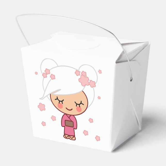 Cherry Blossom Girl Favour Box (Back Side)