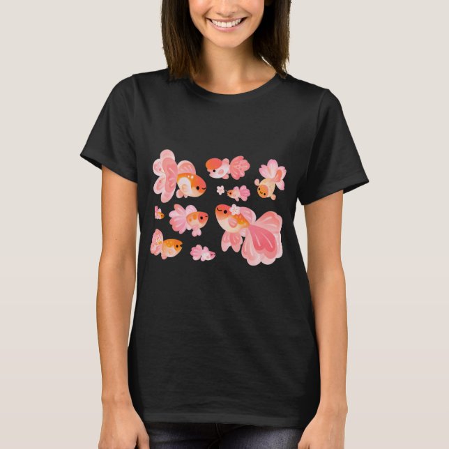 Cherry Blossom Goldfish 2 T-Shirt (Front)