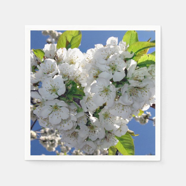 Cherry blossom heart  napkin (Front)