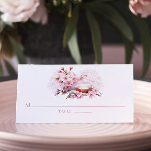 Cherry Blossom High Bridal Tea  Place Card